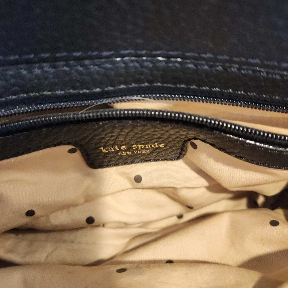 Kate Spade Noele Perforated Black Leather Purse